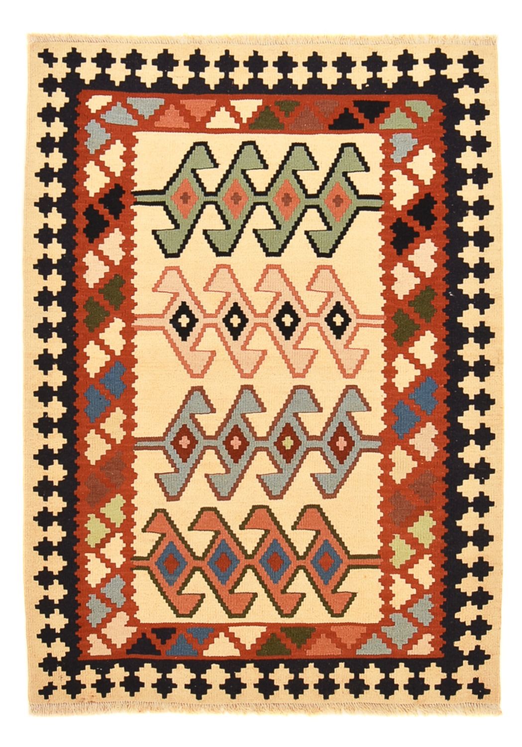 Alfombra Kelim - Oriental - 147 x 105 cm - multicolor