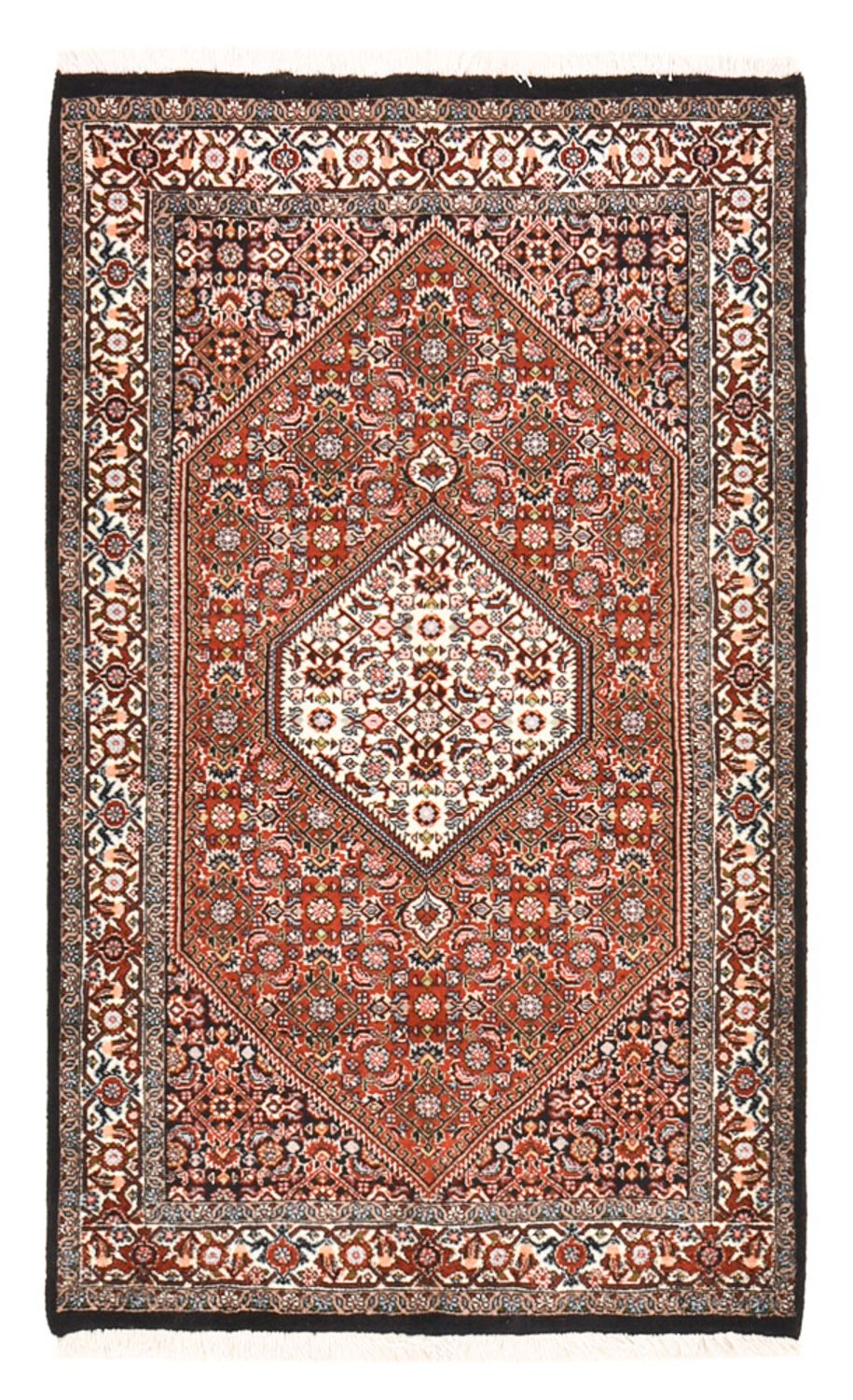 Alfombra persa - Bidjar - 147 x 90 cm - óxido