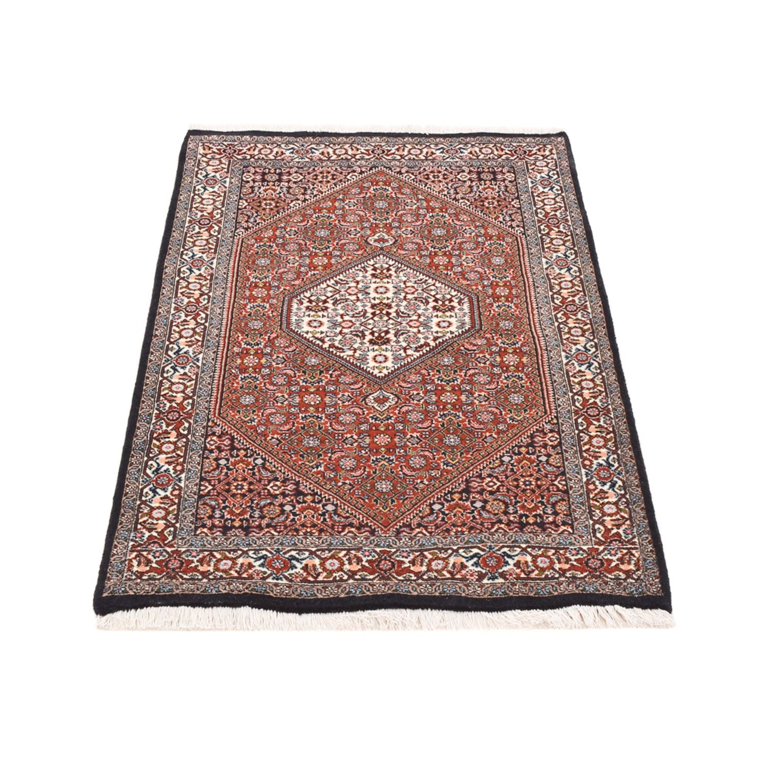 Alfombra persa - Bidjar - 147 x 90 cm - óxido