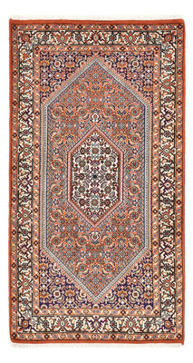 Alfombra persa - Bidjar - 145 x 78 cm - rojo burdeos