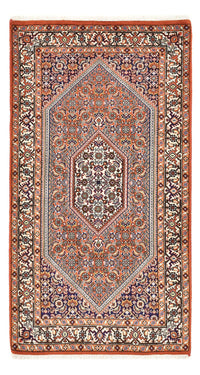 Alfombra persa - Bidjar - 145 x 78 cm - rojo burdeos