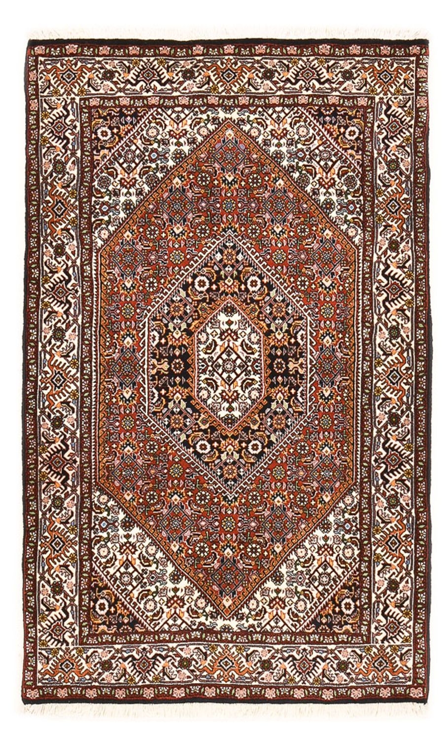 Alfombra persa - Bidjar - 160 x 102 cm - óxido