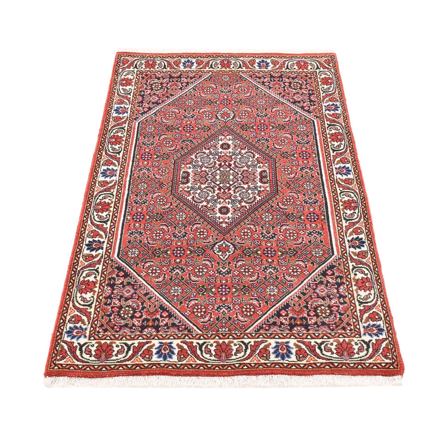 Alfombra persa - Bidjar - 141 x 82 cm - óxido