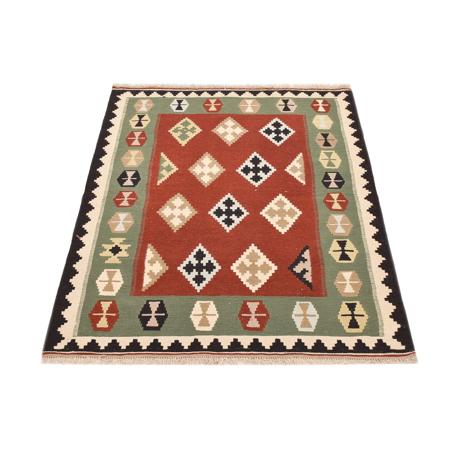 Alfombra Kelim - Oriental - 146 x 110 cm - multicolor