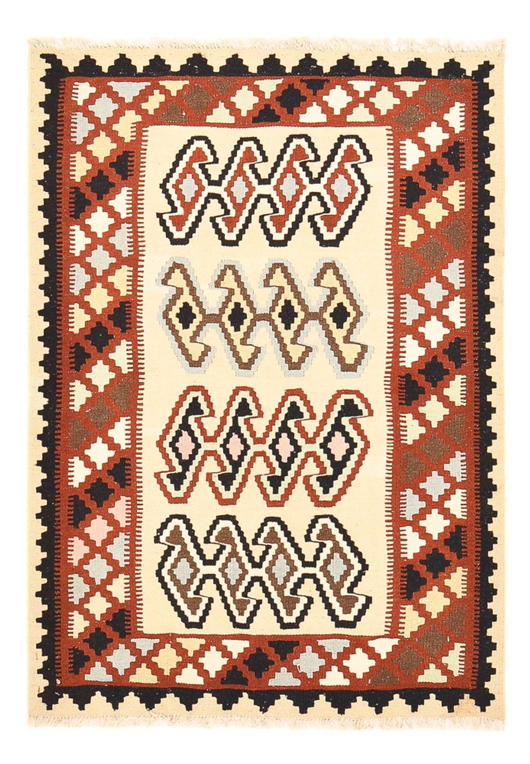 Alfombra Kelim - Oriental - 148 x 105 cm - multicolor