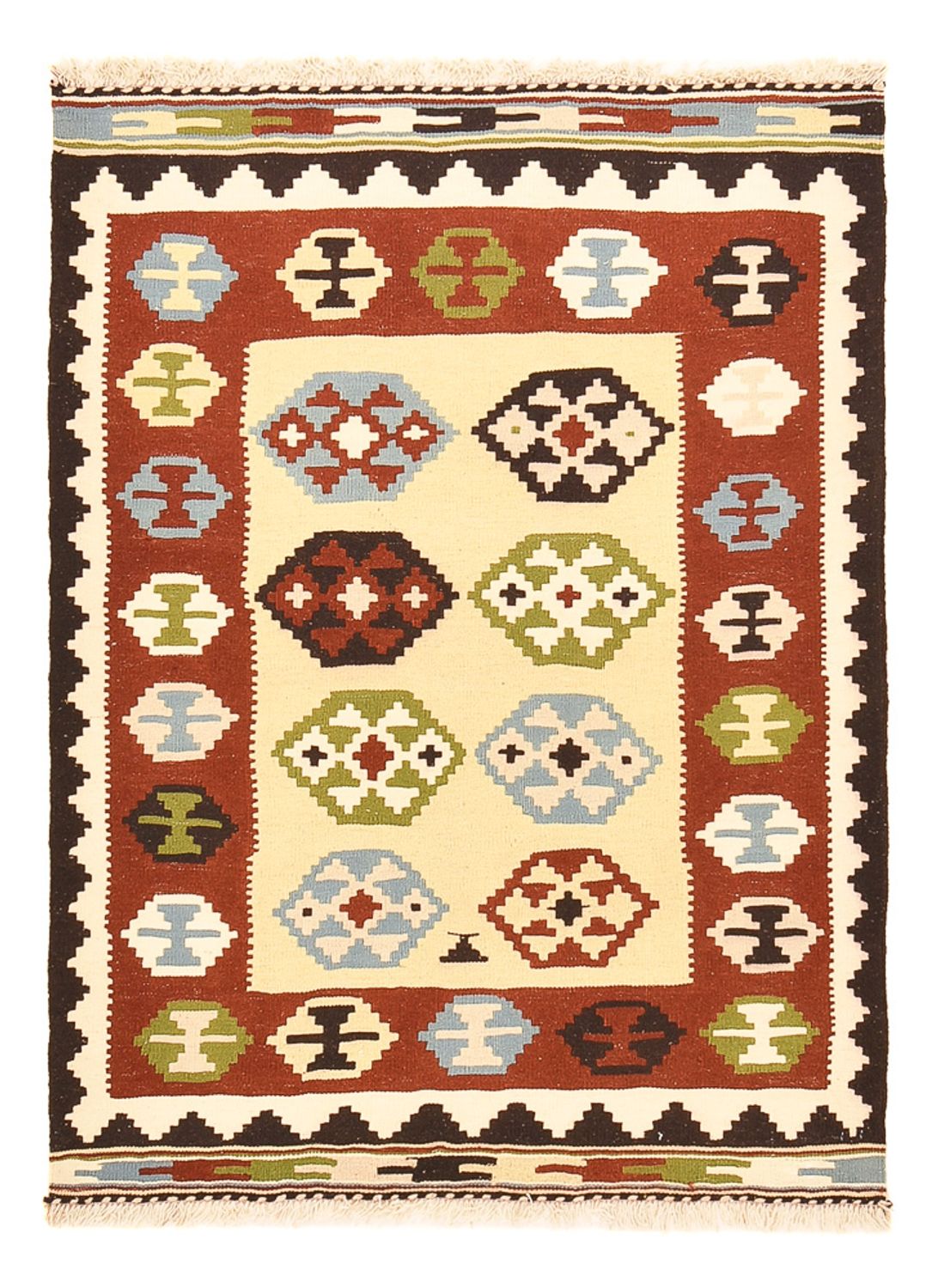 Alfombra Kelim - Oriental - 143 x 102 cm - multicolor