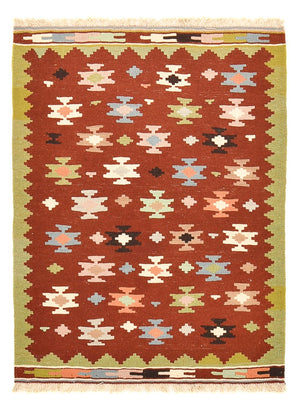 Alfombra Kelim - Oriental - 132 x 97 cm - multicolor