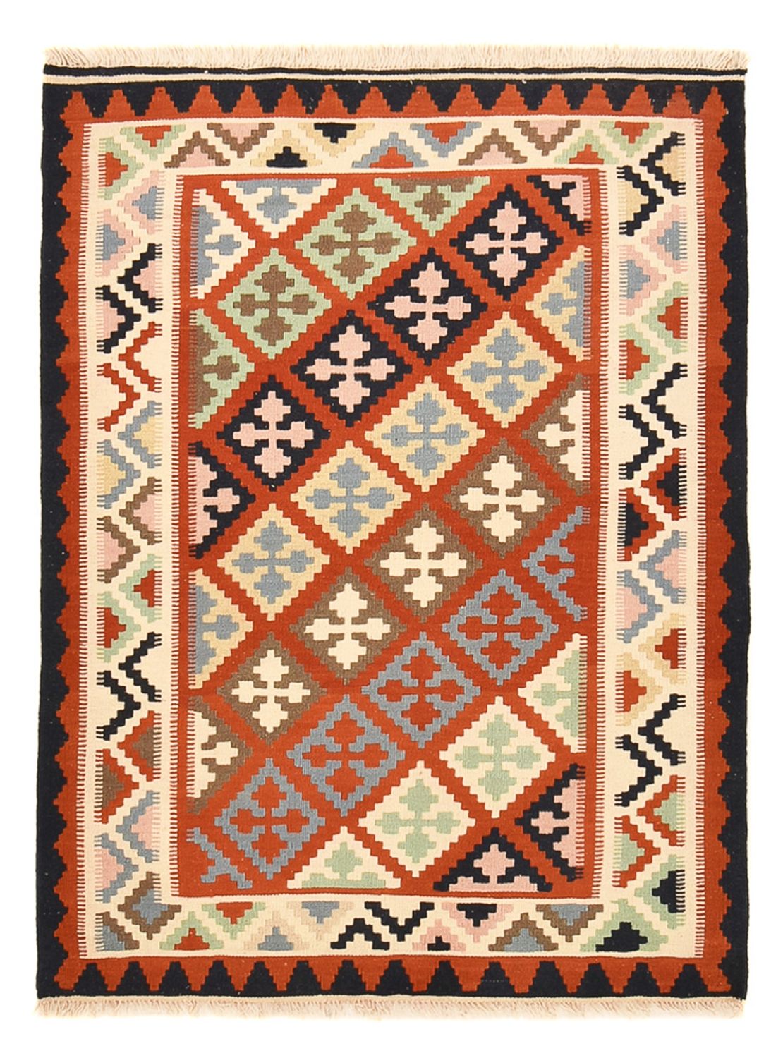 Alfombra Kelim - Oriental - 142 x 107 cm - multicolor