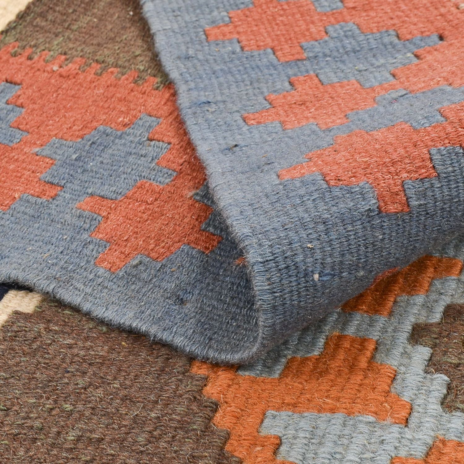 Alfombra Kelim - Oriental - 137 x 100 cm - multicolor