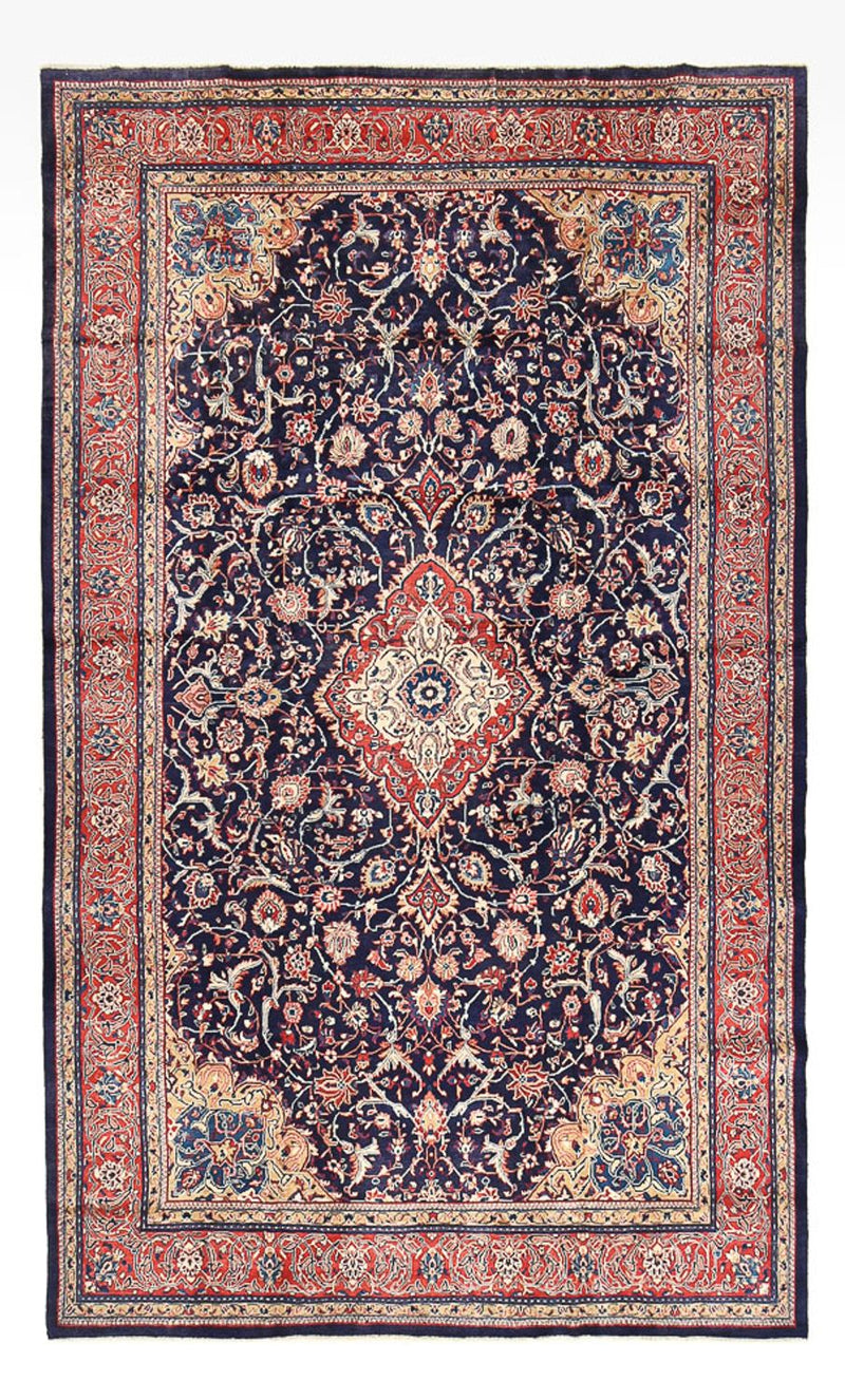 Alfombra persa - Clásica - 522 x 300 cm - azul oscuro