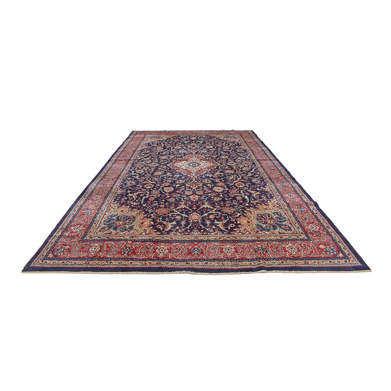 Alfombra persa - Clásica - 522 x 300 cm - azul oscuro
