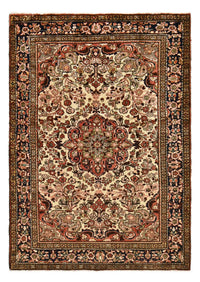 Alfombra persa - Nómada - 209 x 153 cm - beige oscuro