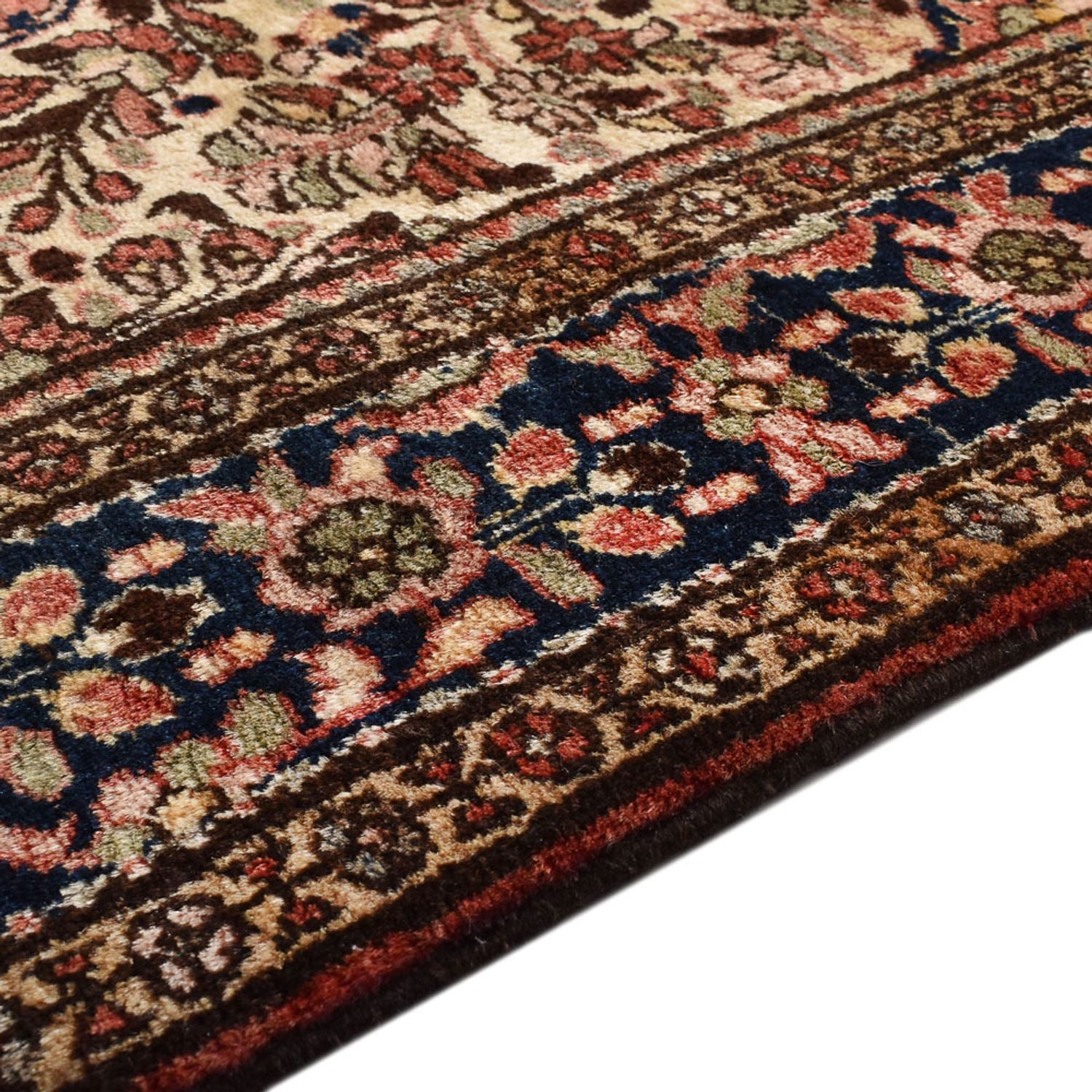 Alfombra persa - Nómada - 209 x 153 cm - beige oscuro