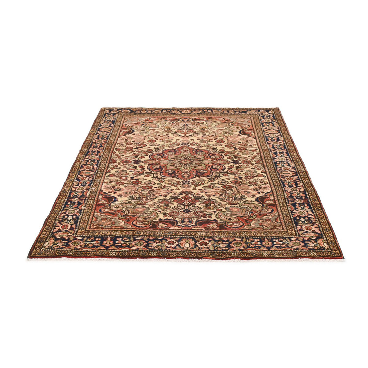 Alfombra persa - Nómada - 209 x 153 cm - beige oscuro