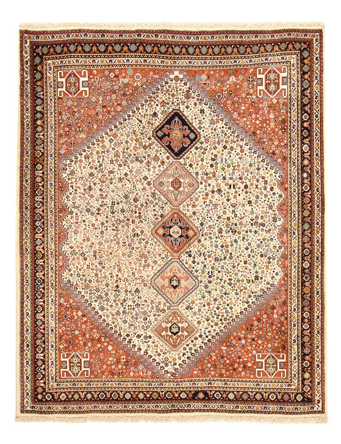 Alfombra Gabbeh - Persa Kashkuli - 222 x 174 cm - arena