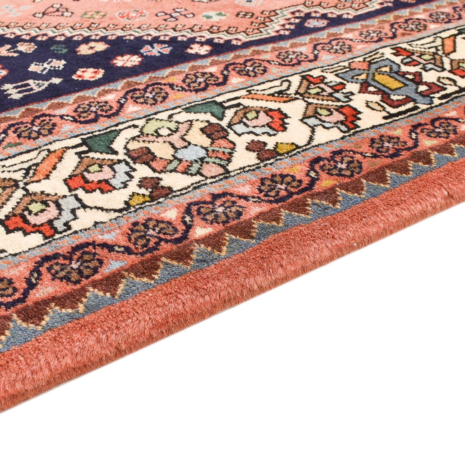 Alfombra Gabbeh - Persa Kashkuli - 208 x 156 cm - rojo claro