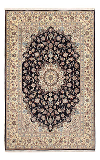 Alfombra Persa - Nain - Real - 317 x 200 cm - azul oscuro