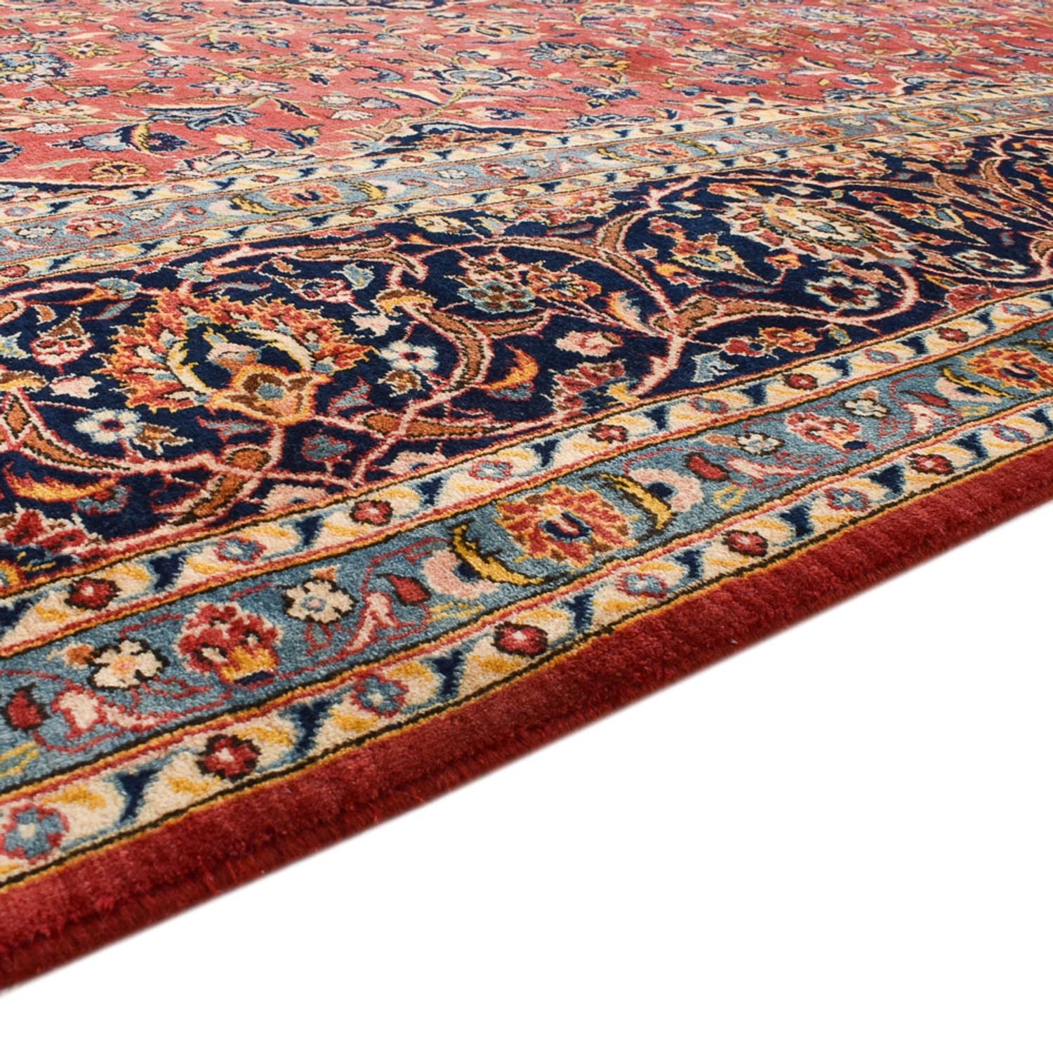 Alfombra persa - Keshan - 412 x 300 cm - rojo