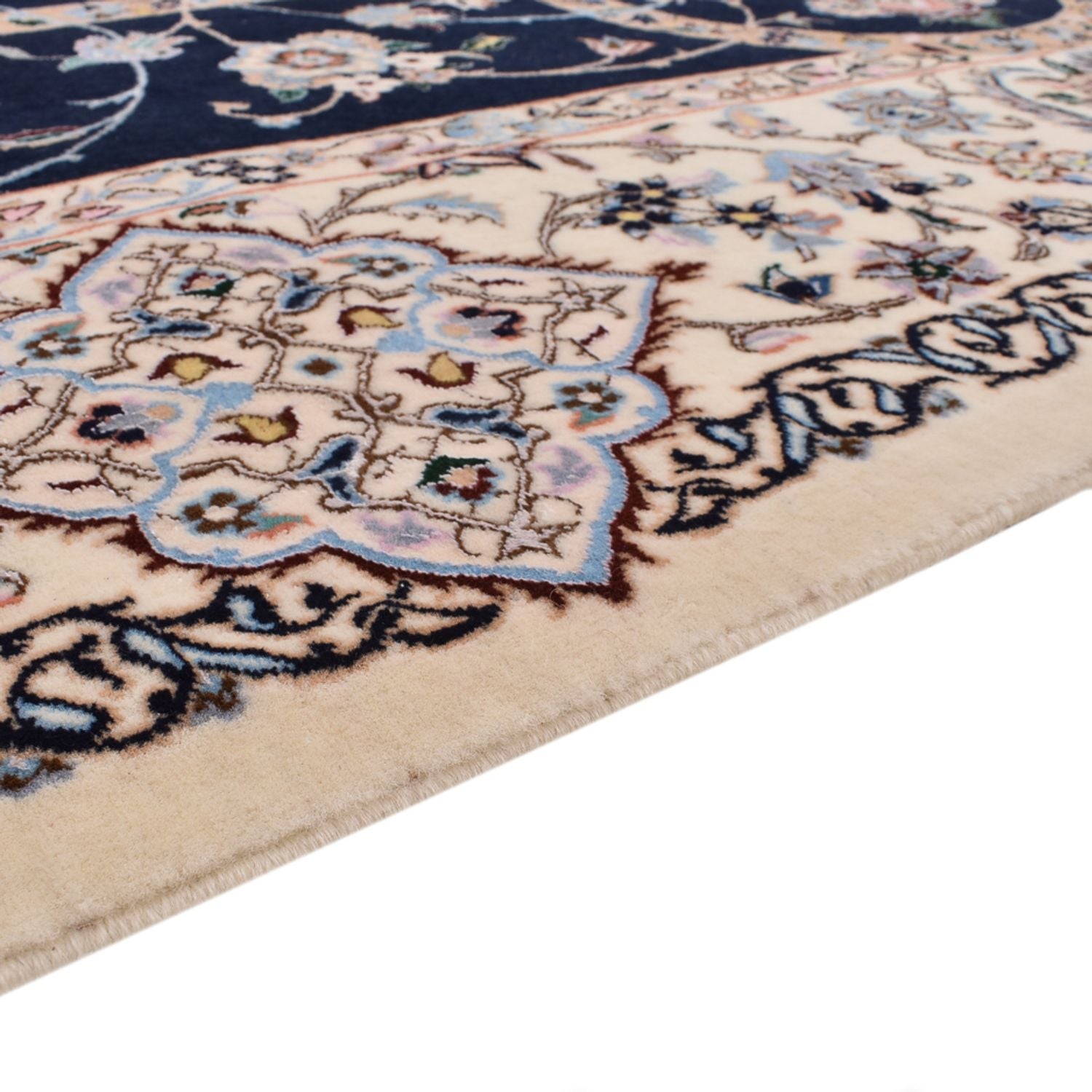Alfombra Persa - Nain - Prima - 308 x 207 cm - azul oscuro