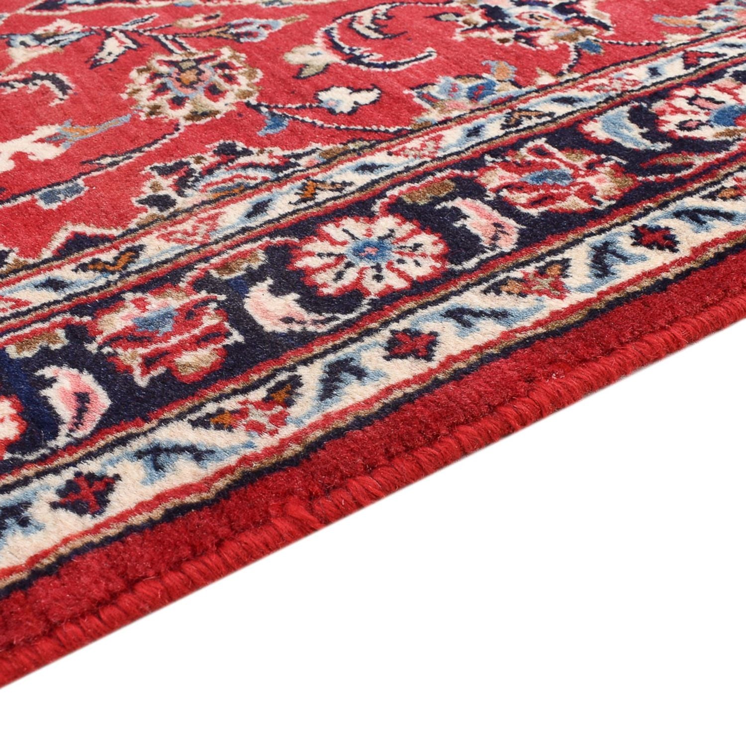 Alfombra de pasillo Alfombra persa - Keshan - 303 x 80 cm - rojo