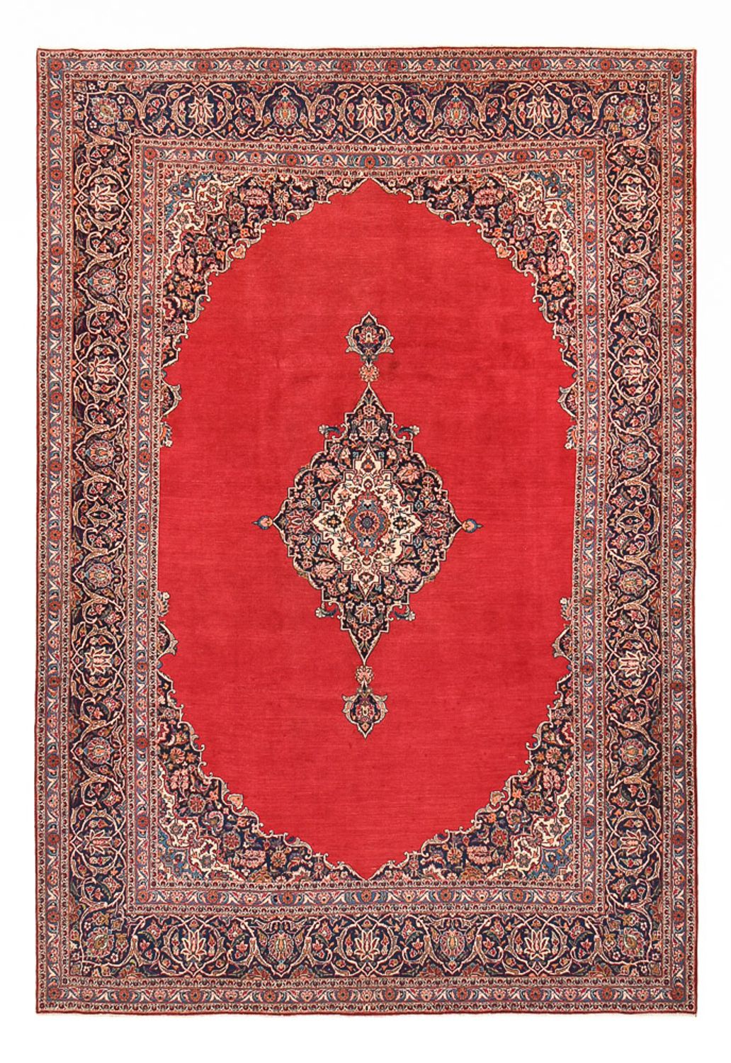 Alfombra persa - Keshan - 377 x 252 cm - rojo