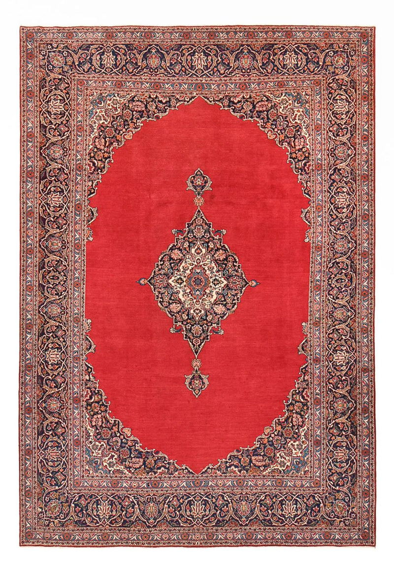 Alfombra persa - Keshan - 377 x 252 cm - rojo