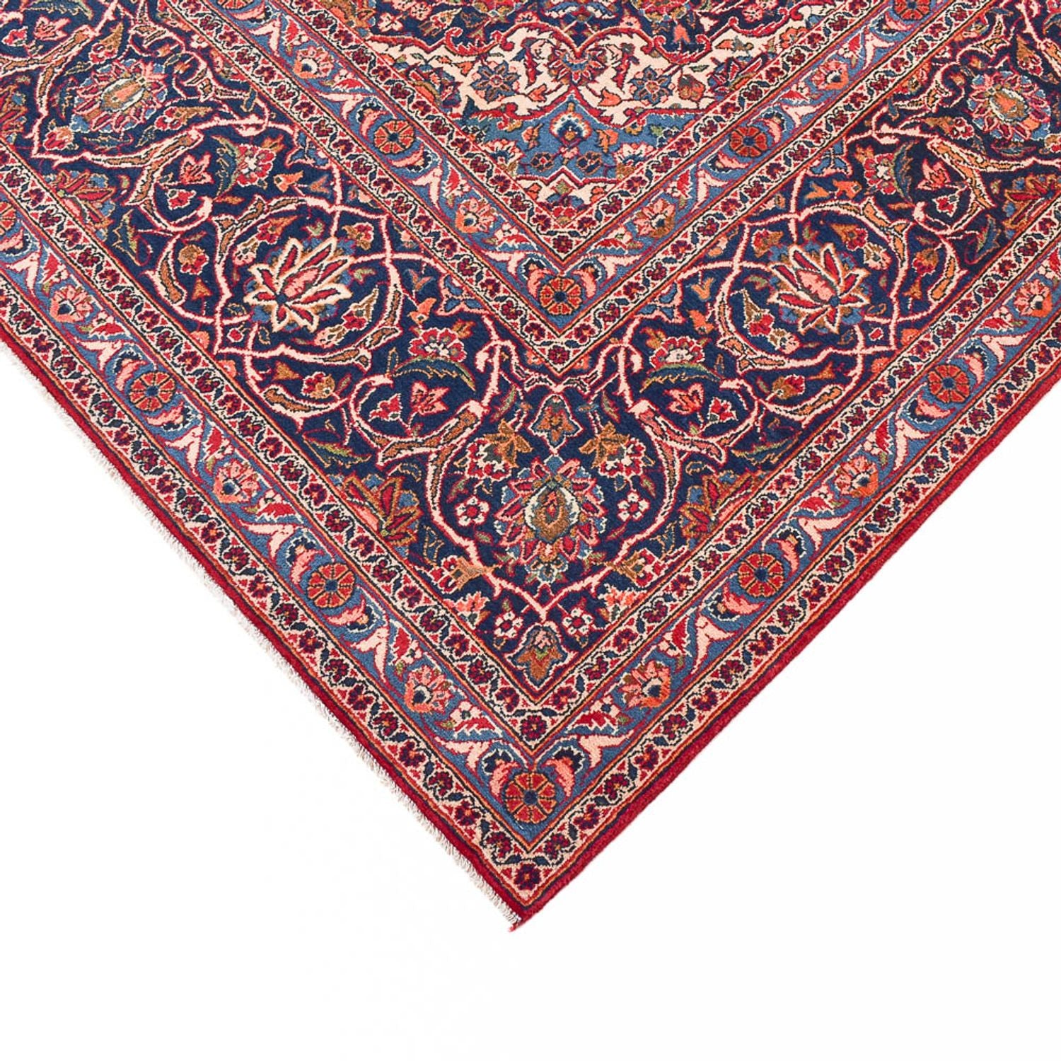 Alfombra persa - Keshan - 377 x 252 cm - rojo