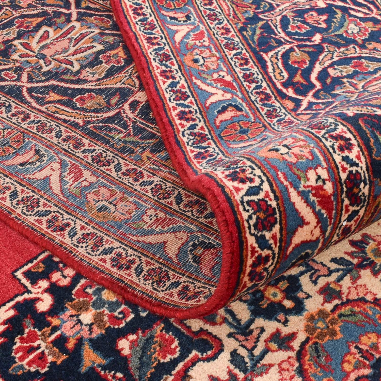 Alfombra persa - Keshan - 377 x 252 cm - rojo
