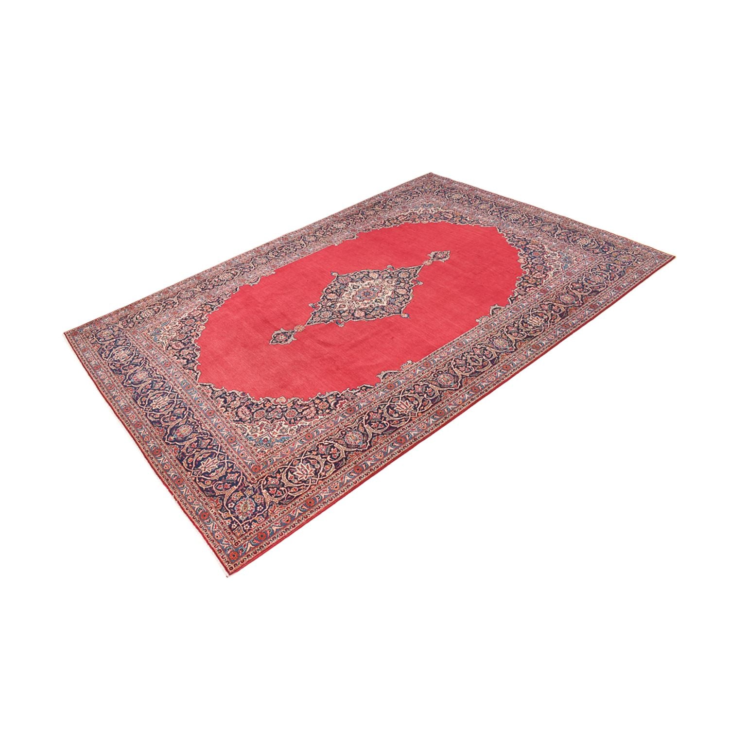 Alfombra persa - Keshan - 377 x 252 cm - rojo