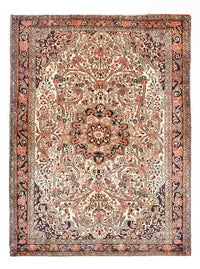 Alfombra persa - Nómada - 196 x 142 cm - multicolor