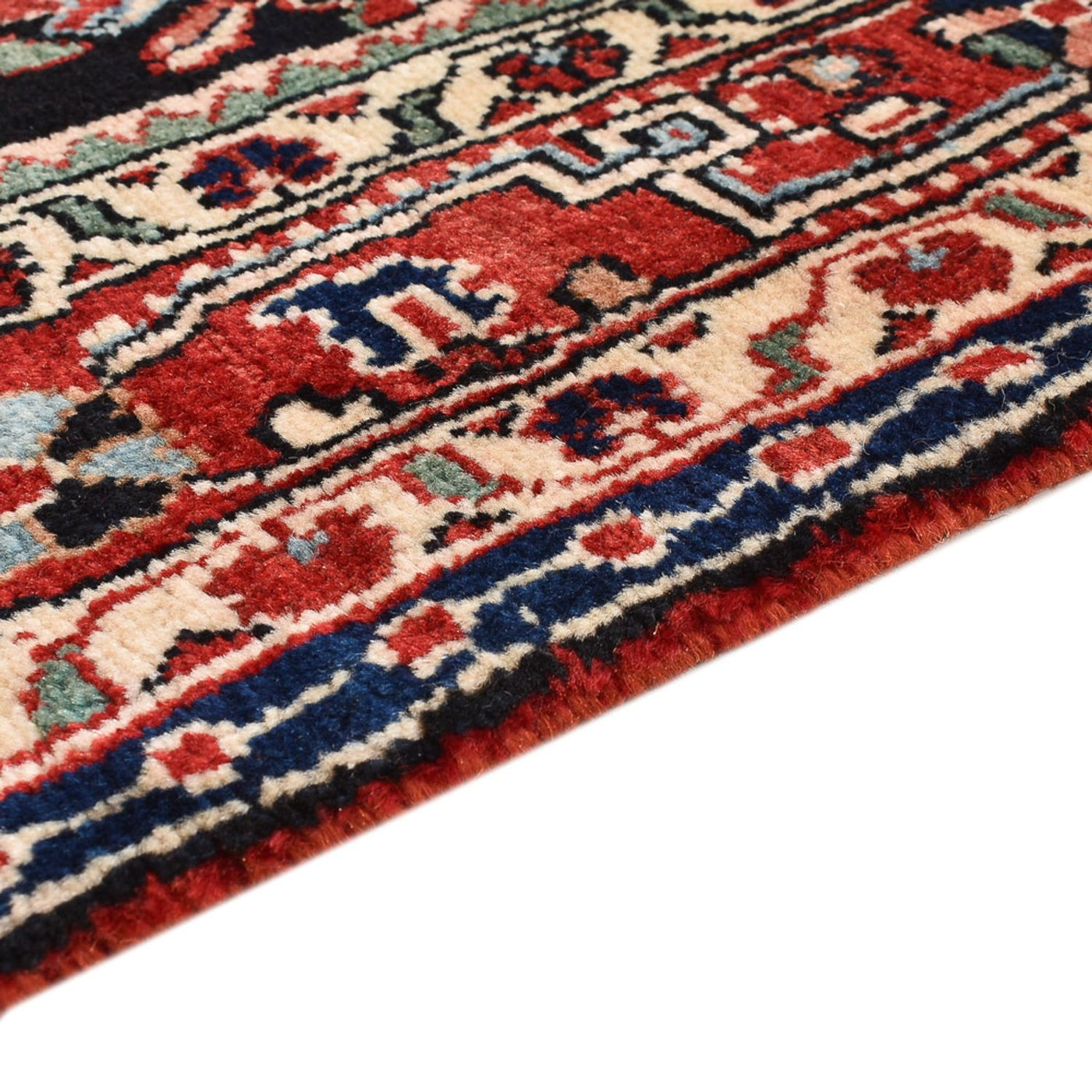Alfombra persa - Nómada - 160 x 111 cm - azul oscuro