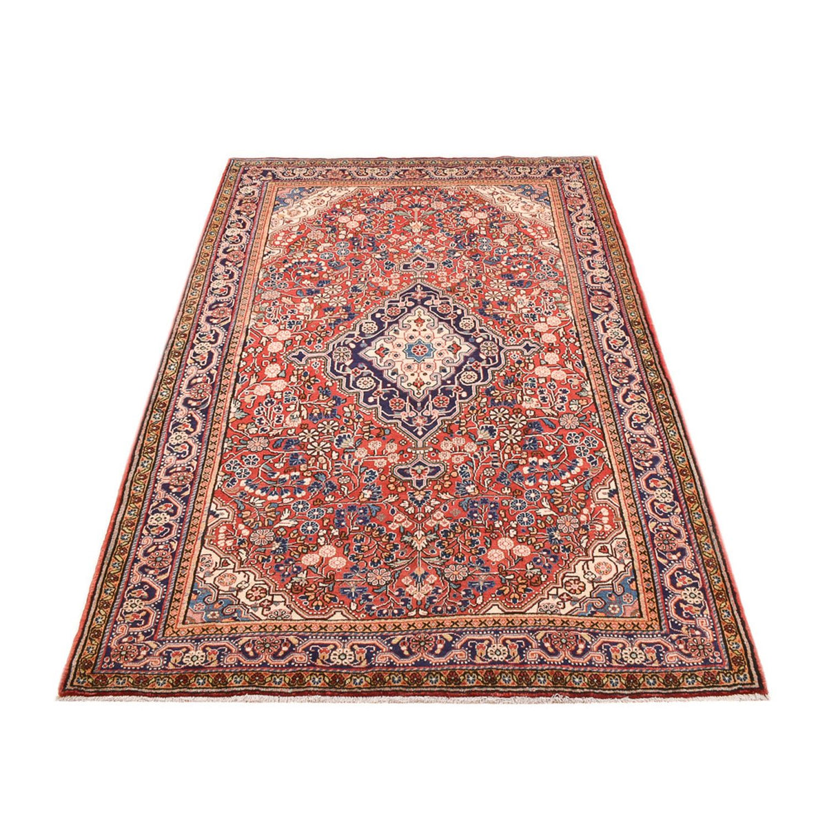 Alfombra persa - Nómada - 201 x 136 cm - multicolor