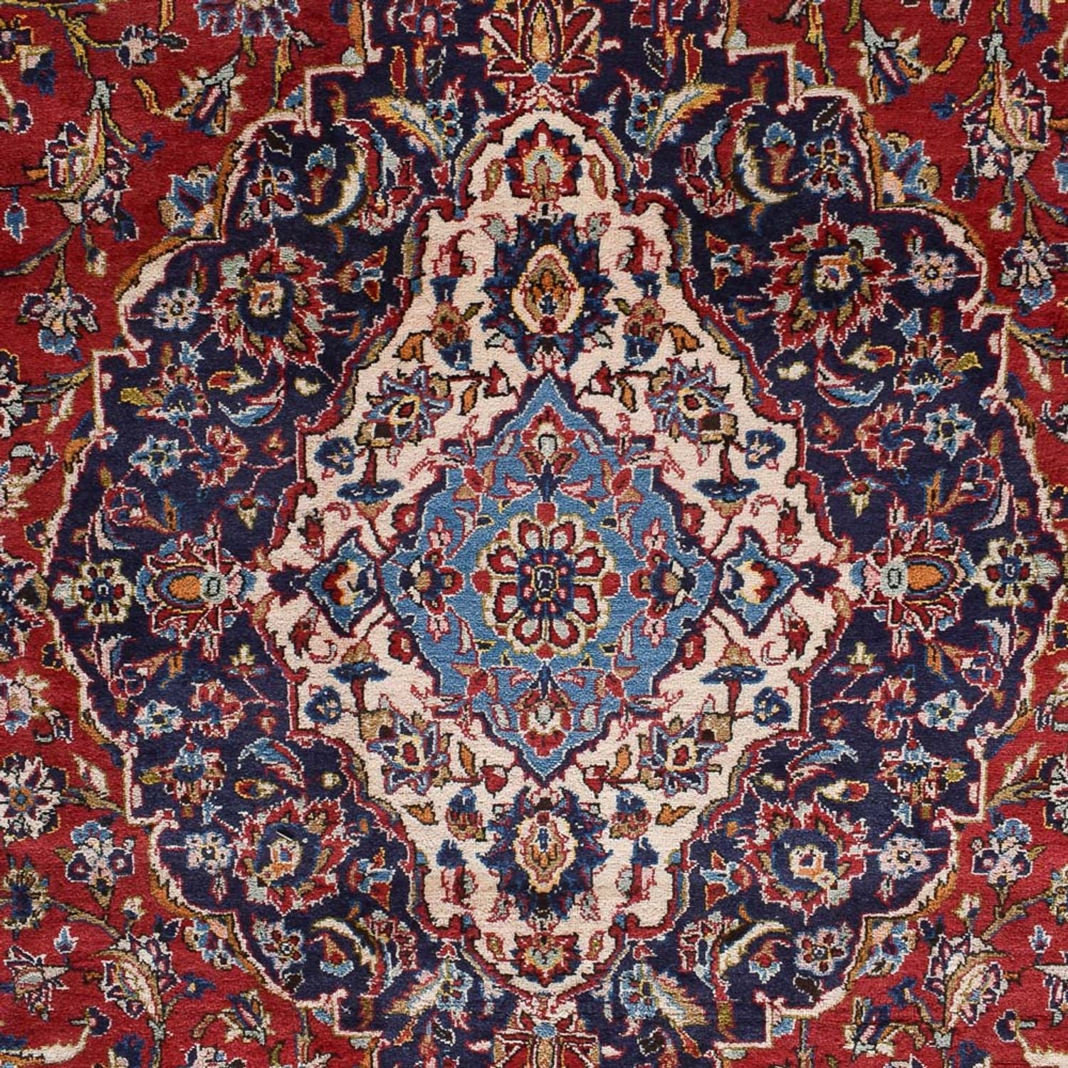 Alfombra persa - Keshan - 450 x 300 cm - rojo