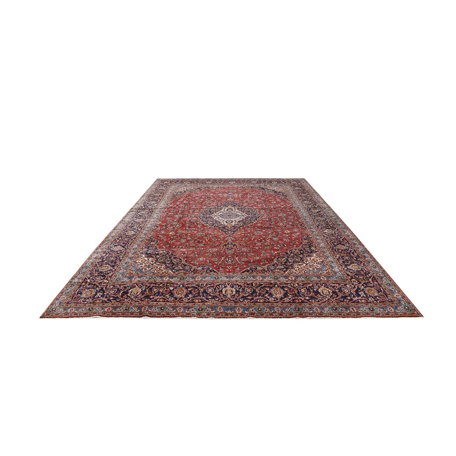 Alfombra persa - Keshan - 450 x 300 cm - rojo