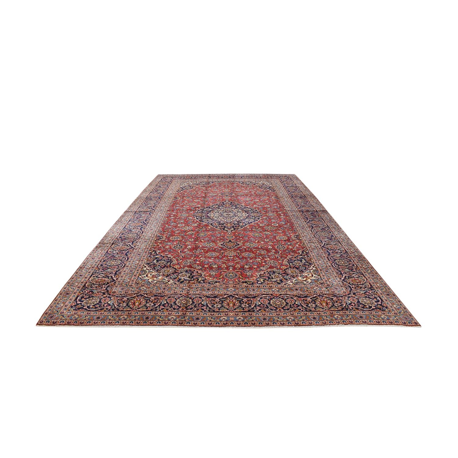 Alfombra persa - Keshan - 487 x 300 cm - rojo
