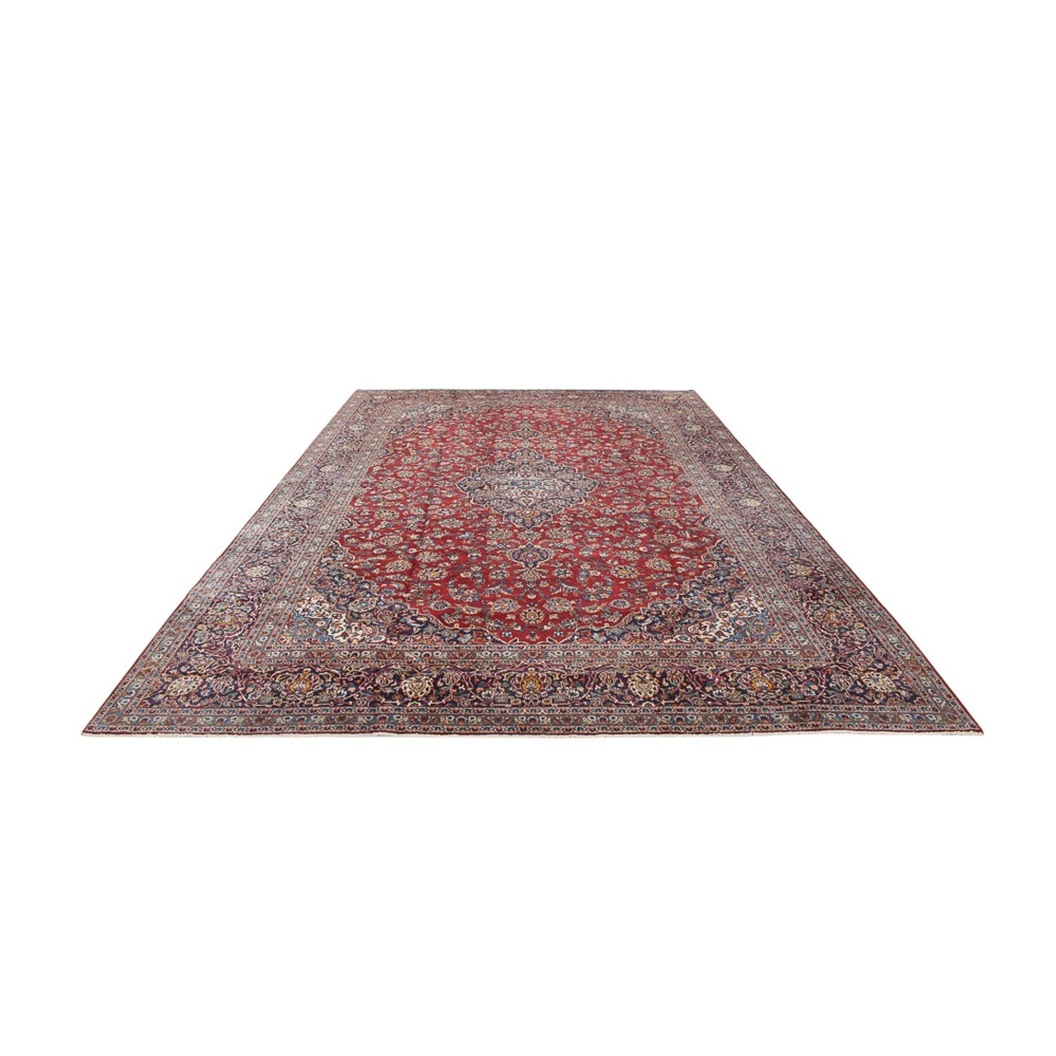 Alfombra persa - Keshan - 455 x 301 cm - rojo
