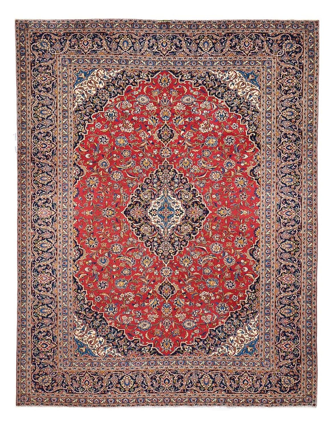 Alfombra persa - Keshan - 396 x 301 cm - rojo