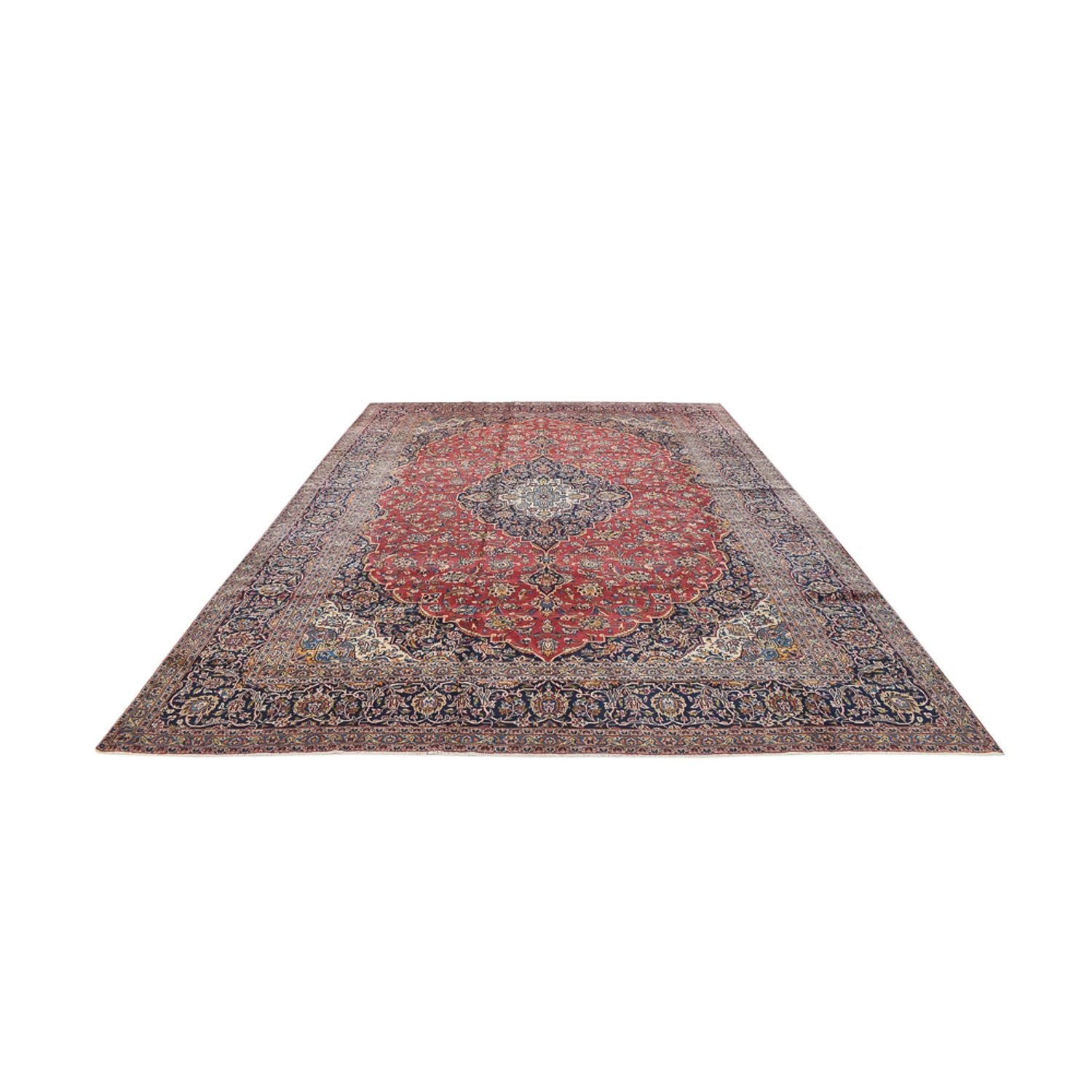 Alfombra persa - Keshan - 452 x 310 cm - rojo