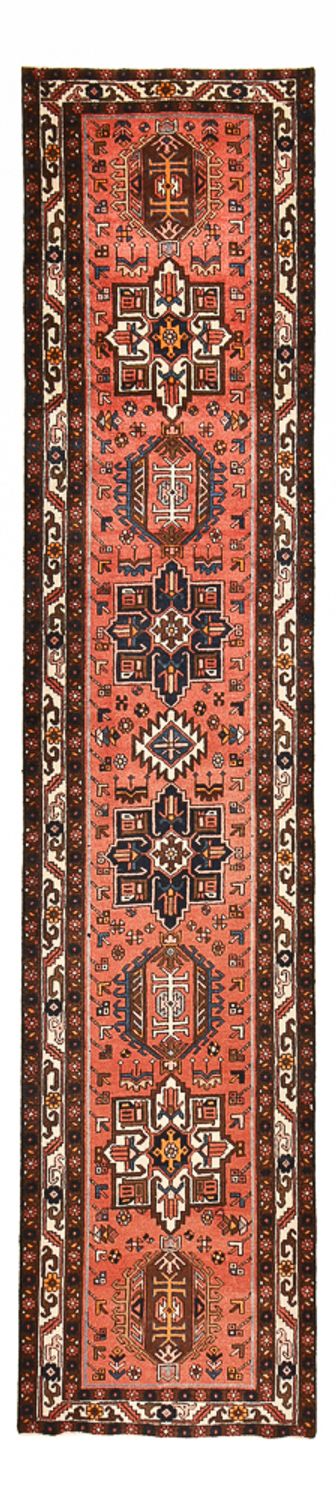 Alfombra de pasillo Alfombra persa - Nómada - 452 x 98 cm - rojo claro