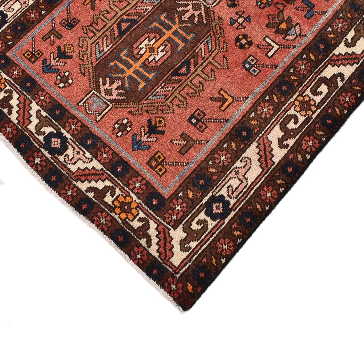 Alfombra de pasillo Alfombra persa - Nómada - 452 x 98 cm - rojo claro