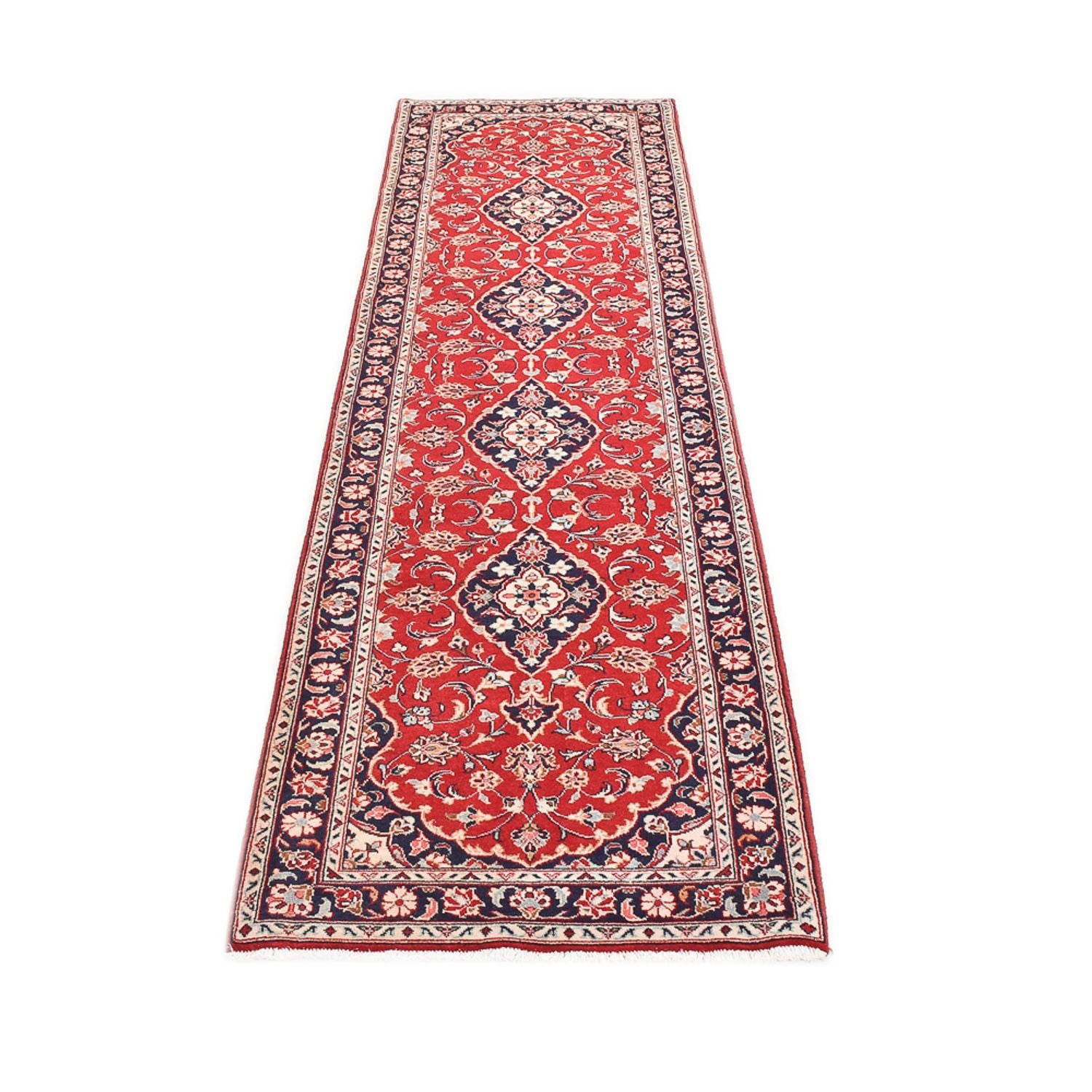 Alfombra de pasillo Alfombra persa - Keshan - 300 x 80 cm - rojo