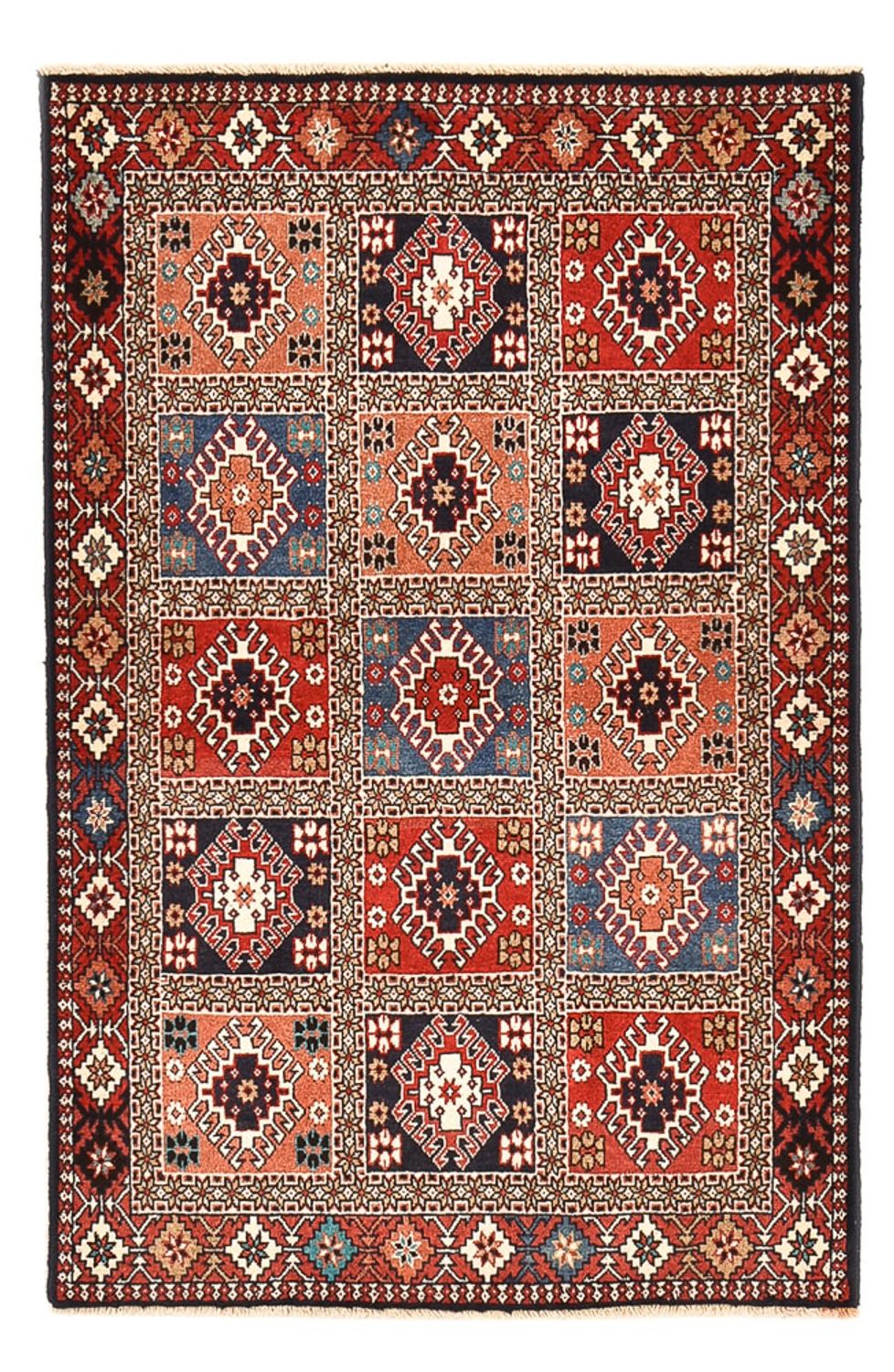 Alfombra persa - Nómada - 150 x 97 cm - multicolor