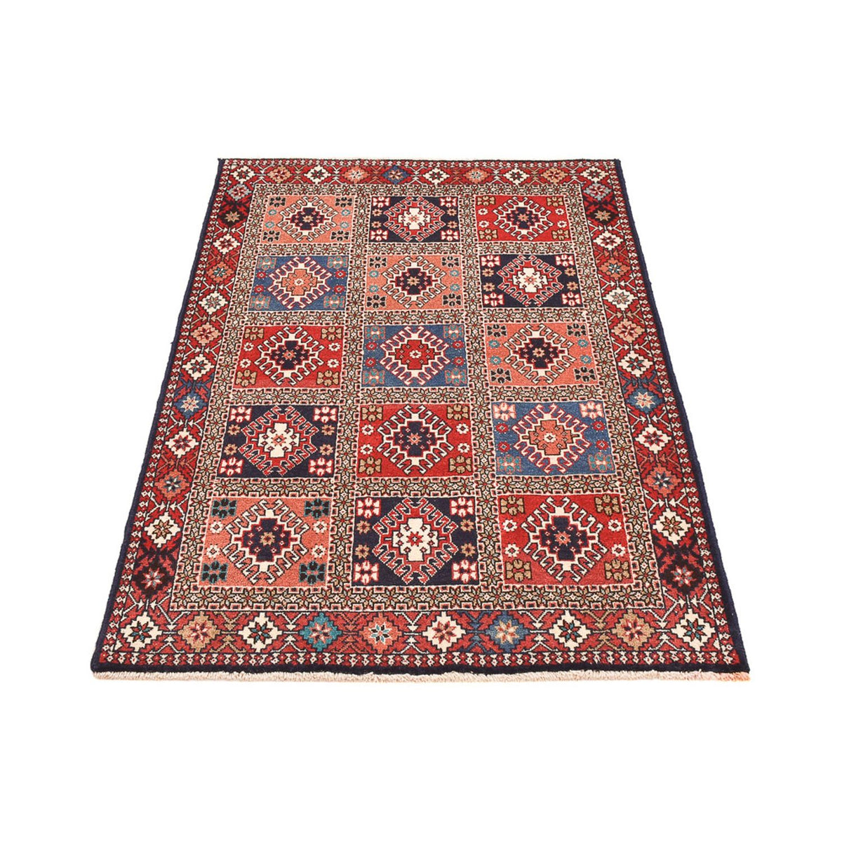 Alfombra persa - Nómada - 150 x 97 cm - multicolor