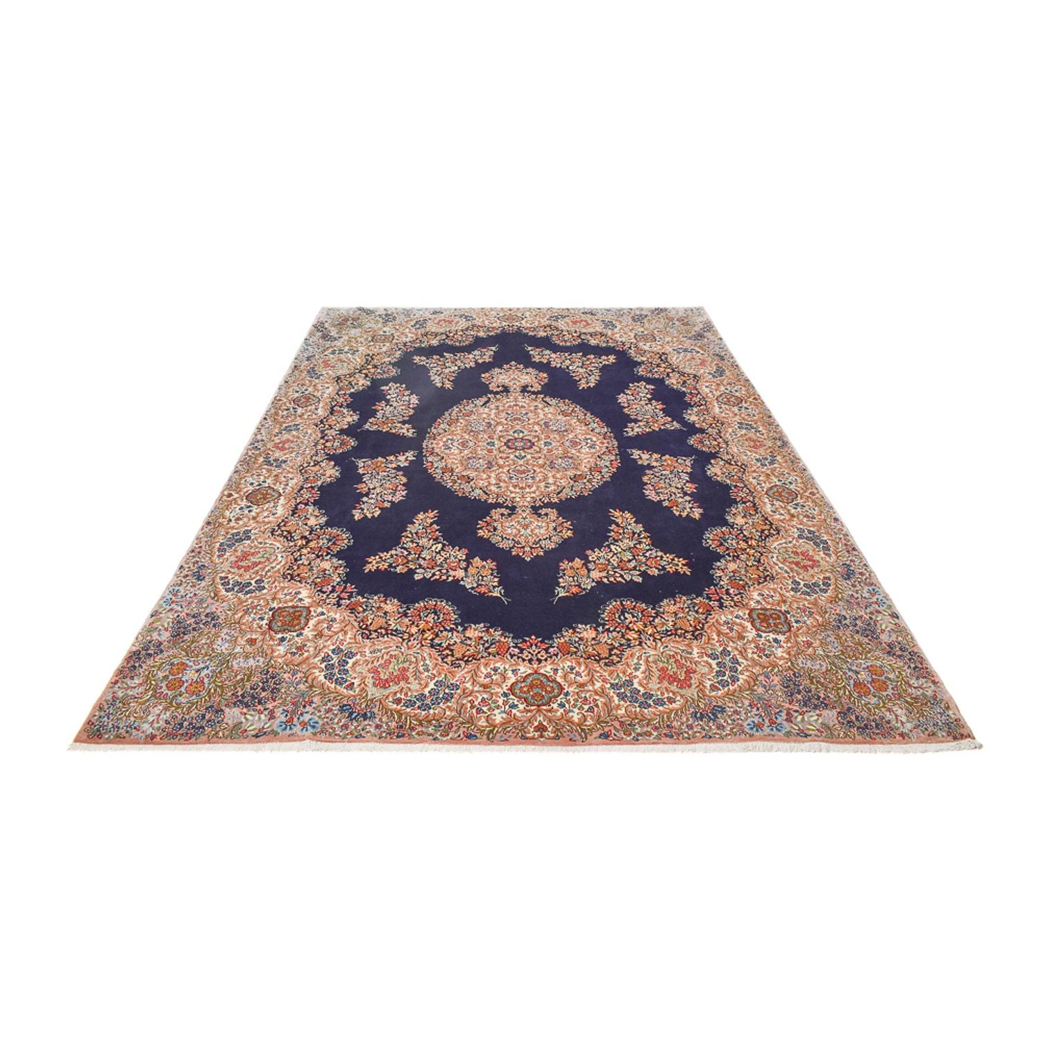 Alfombra persa - Real - 340 x 257 cm - azul oscuro