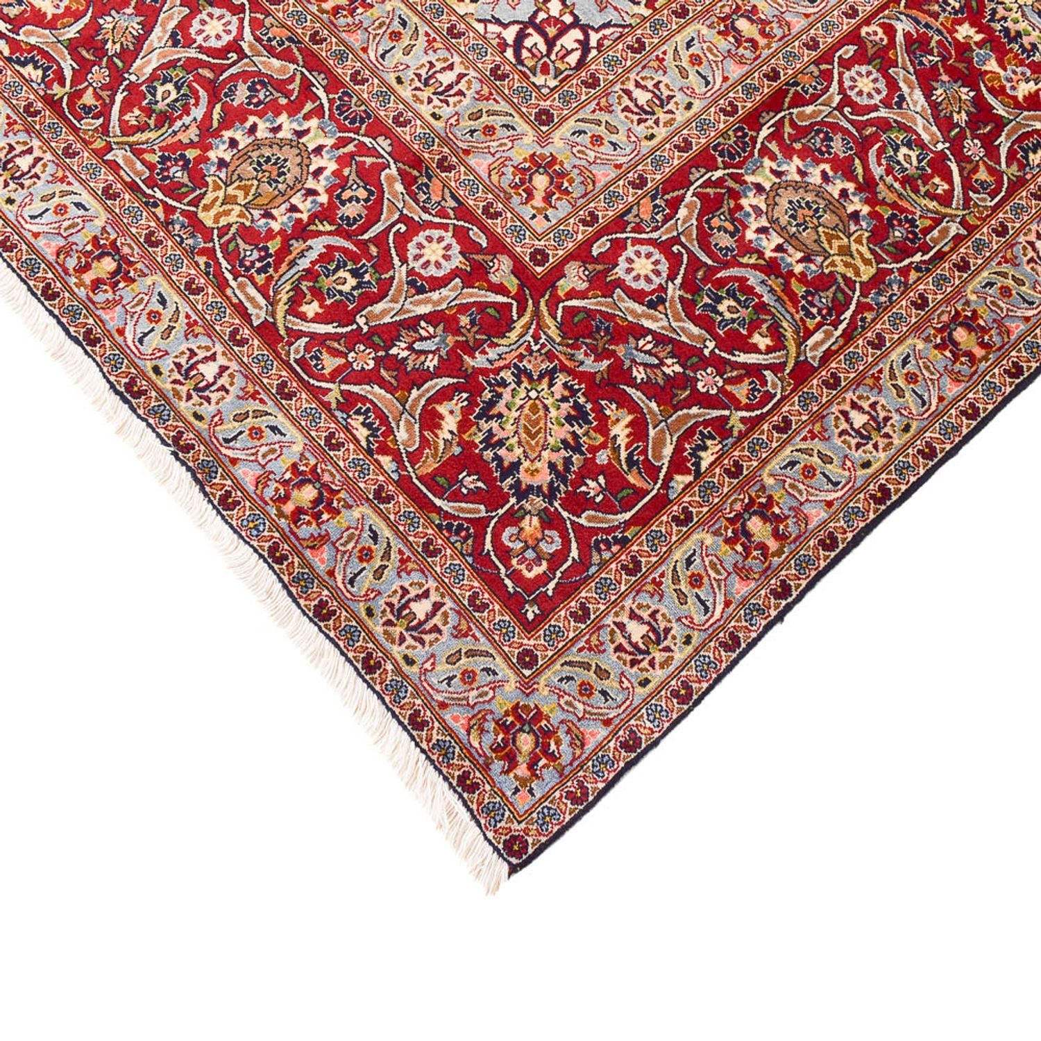 Alfombra persa - Keshan - 389 x 302 cm - azul oscuro