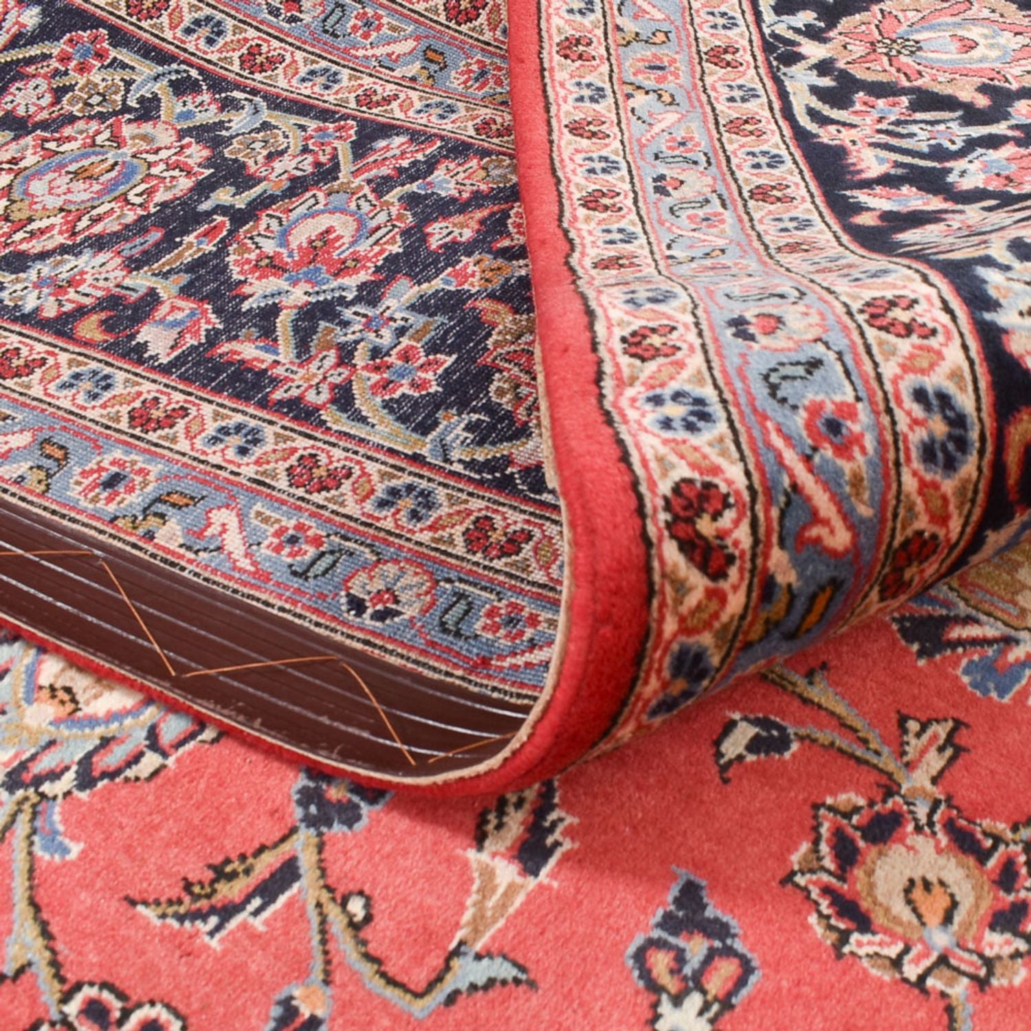 Alfombra persa - Keshan - 415 x 297 cm - rojo