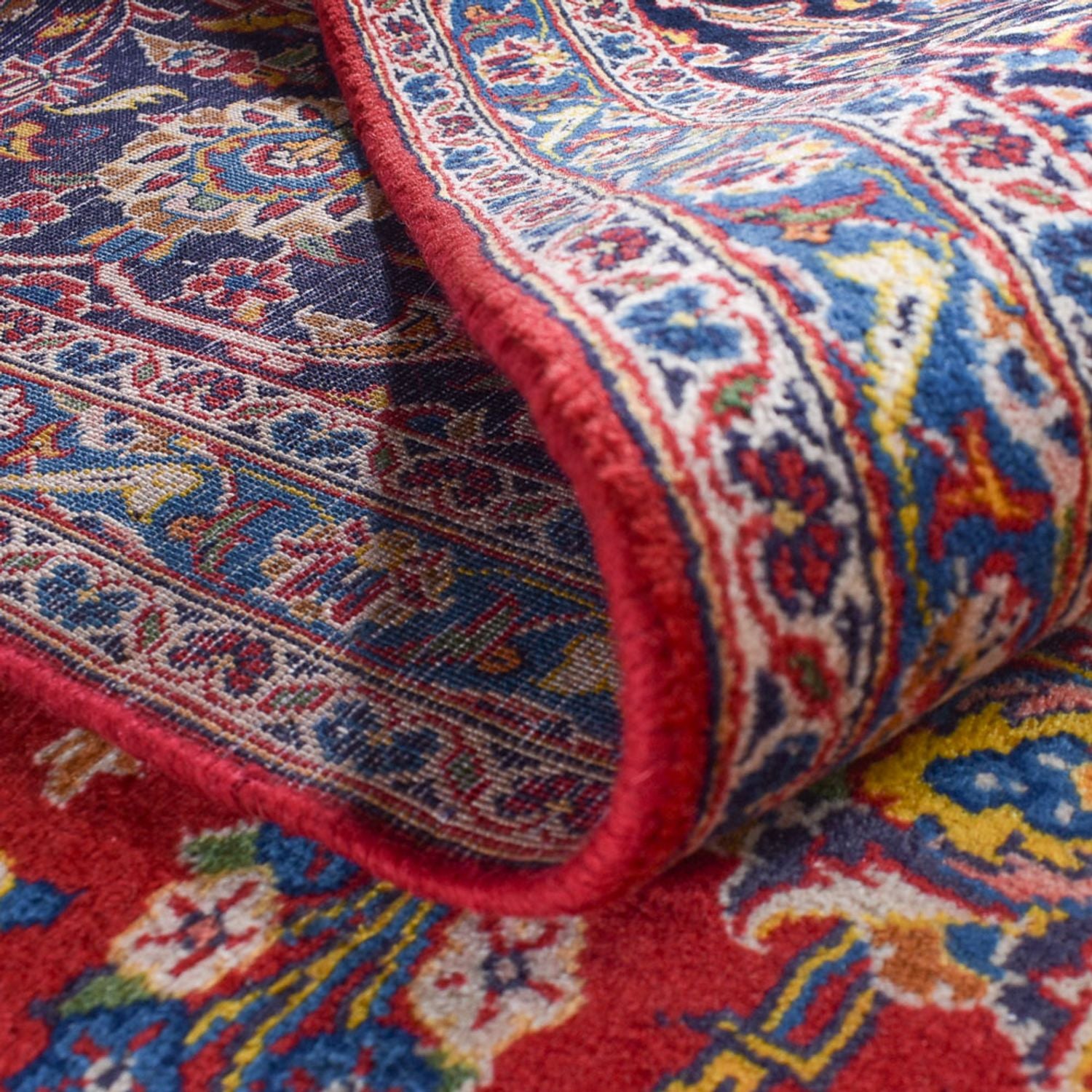 Alfombra persa - Keshan - 482 x 295 cm - rojo