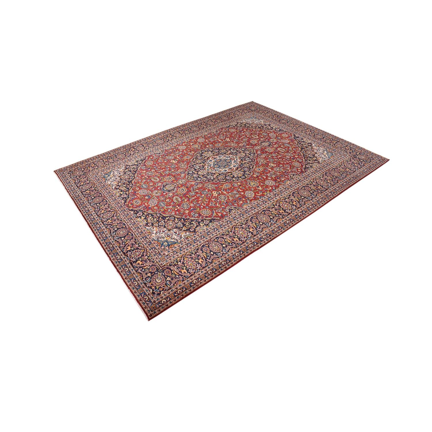 Alfombra persa - Keshan - 390 x 294 cm - rojo