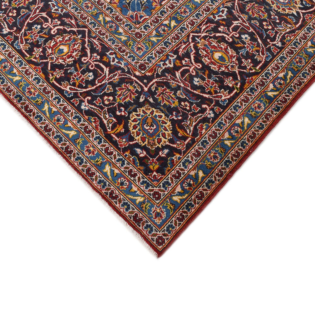 Alfombra persa - Keshan - 398 x 300 cm - rojo