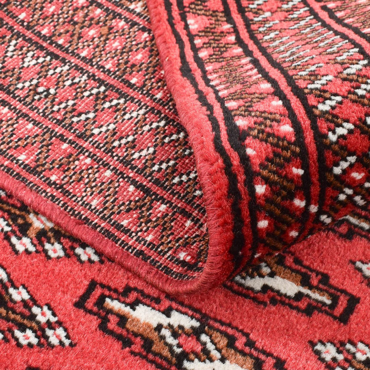 Alfombra Turkaman - 135 x 94 cm - rojo